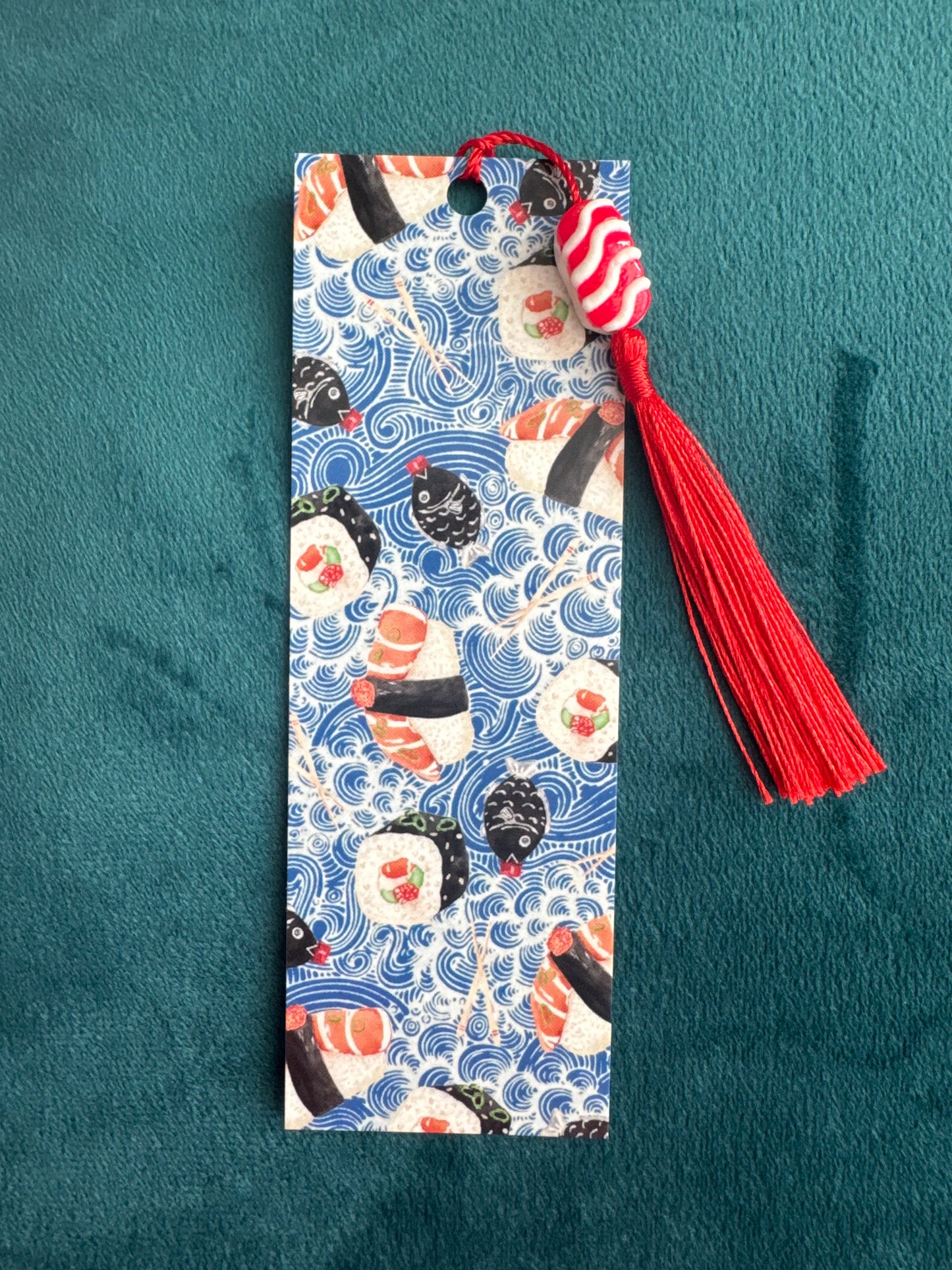 Sushi Night Watercolor Bookmark