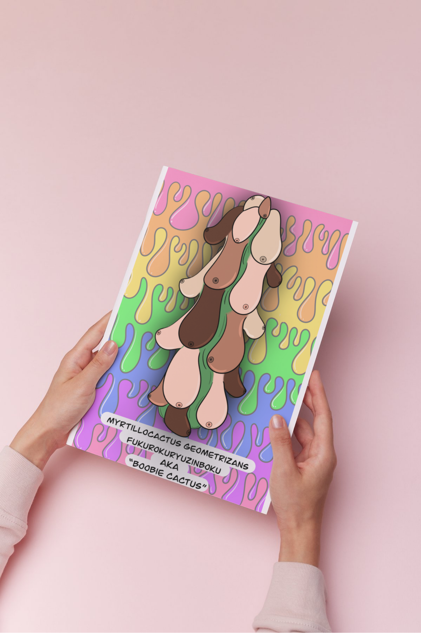 The Rainbow Boobie Cactus Print