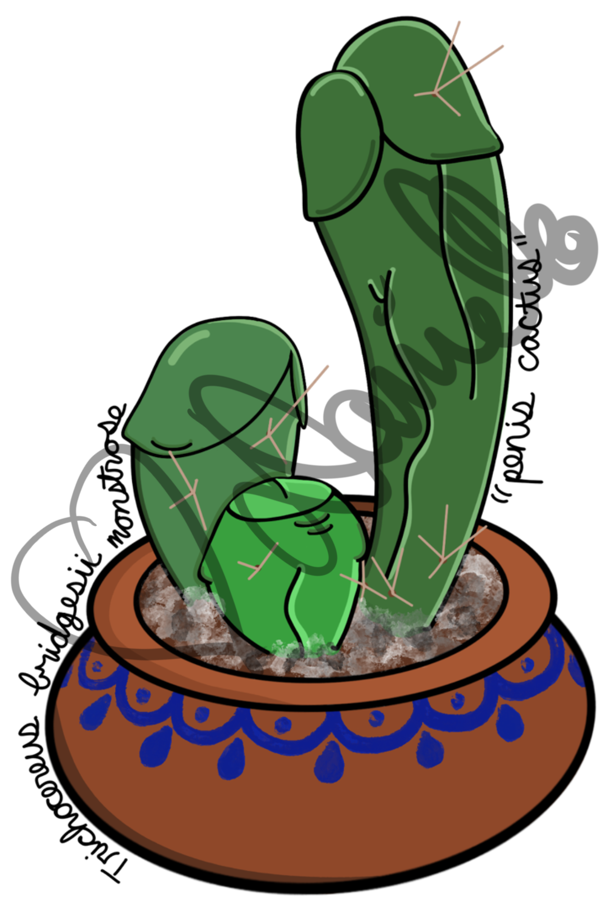 The Weenie Cactus Print