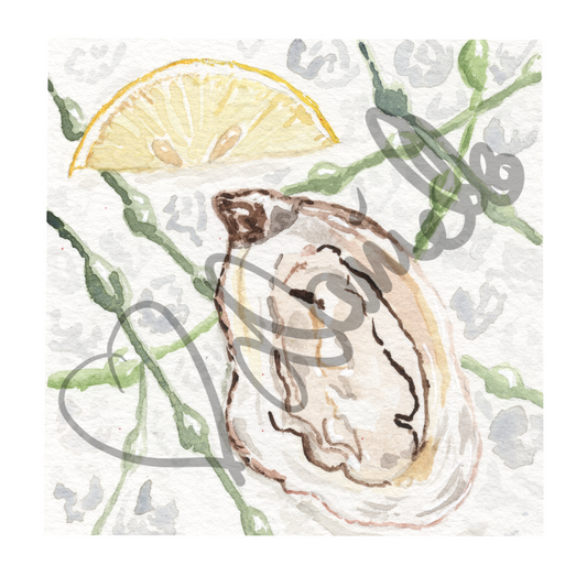 Oyster $3.25 special Watercolor Print