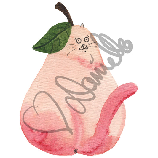 Big Booty Peach Kitty — Sticker