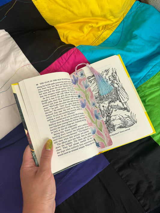 Abstract Flowers Bookmark