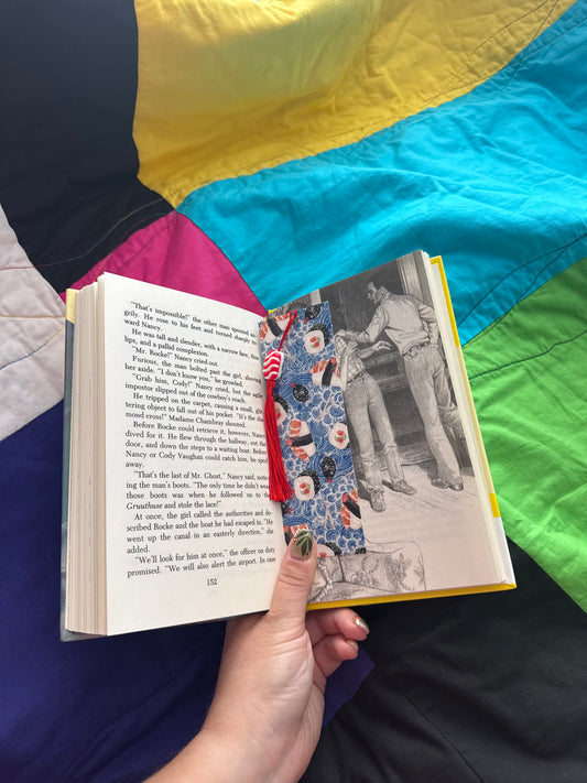 Sushi Night Watercolor Bookmark