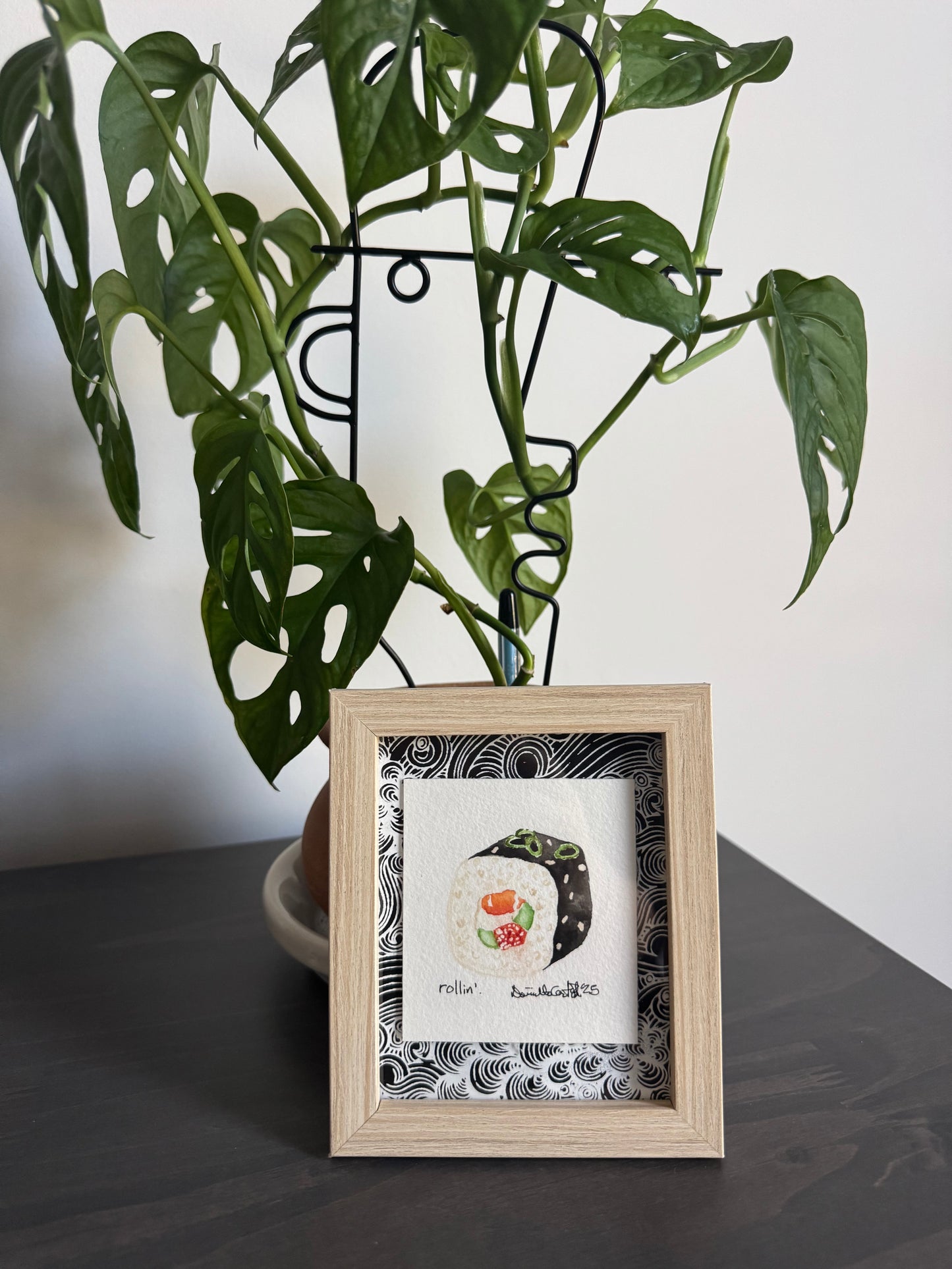 Rollin’ Sushi Watercolor — Original