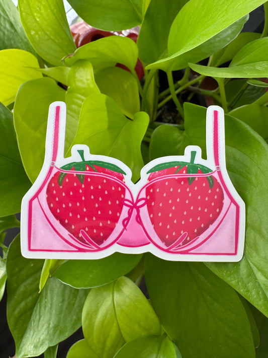 Strawberry FruitCups Sticker