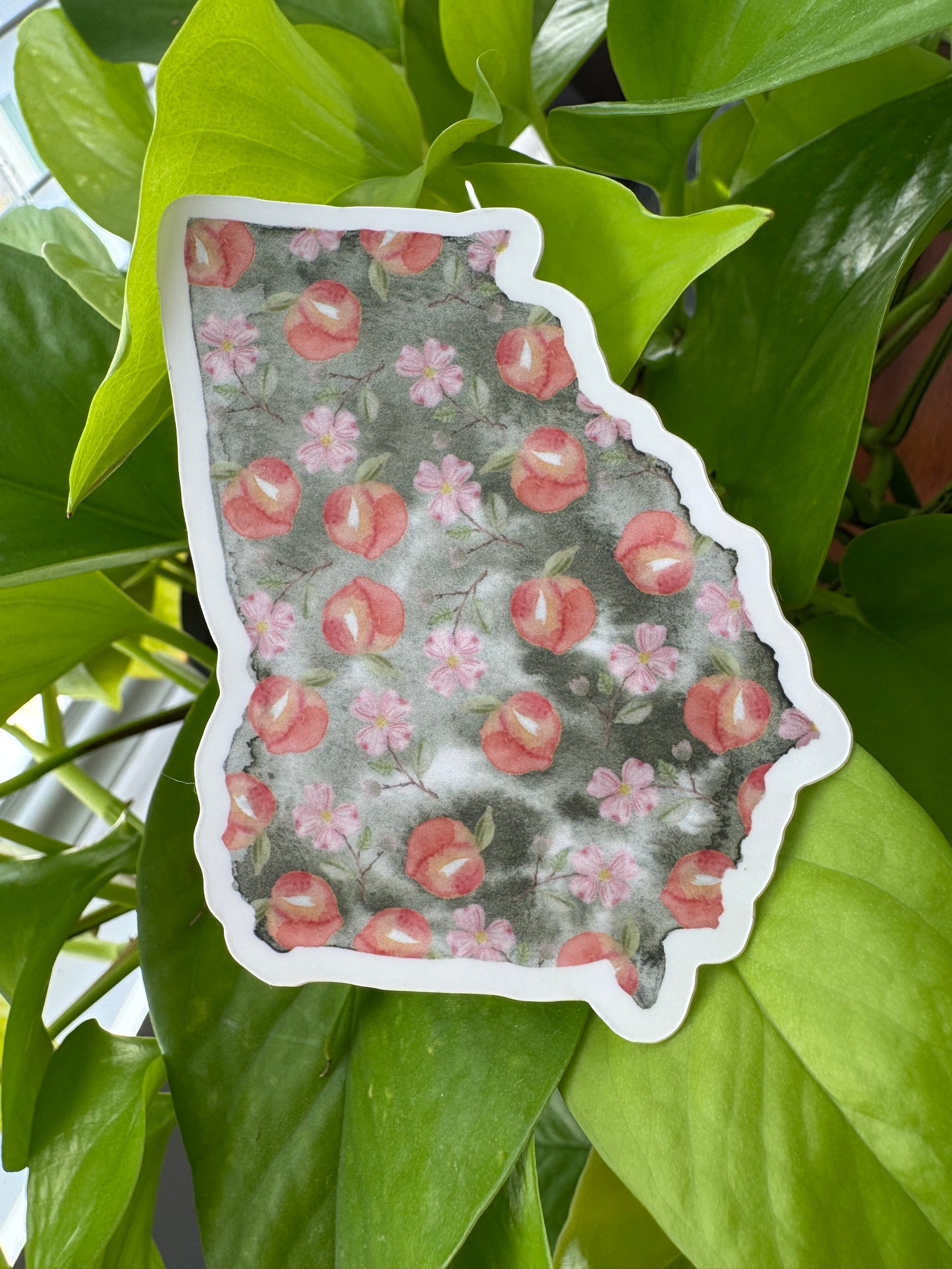 Georgia Peach Dogwood Sticker