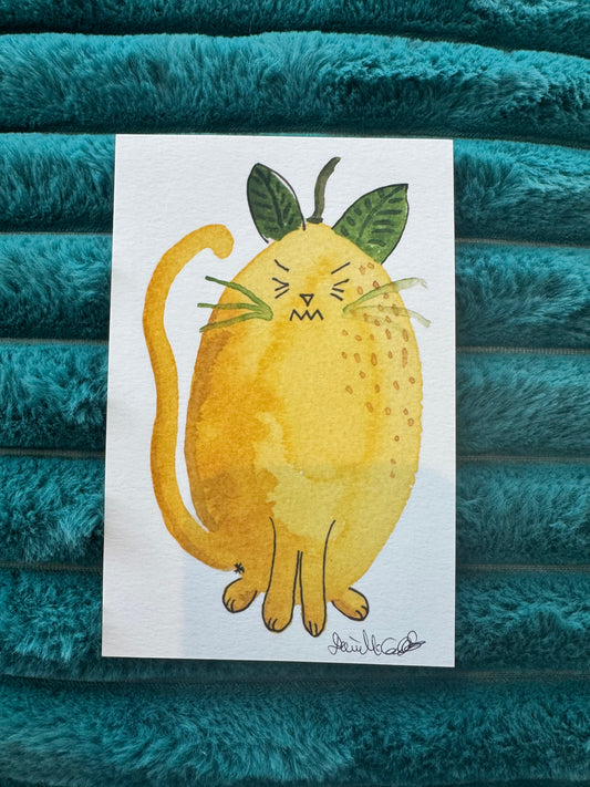 Sourpuss Lemon Cat