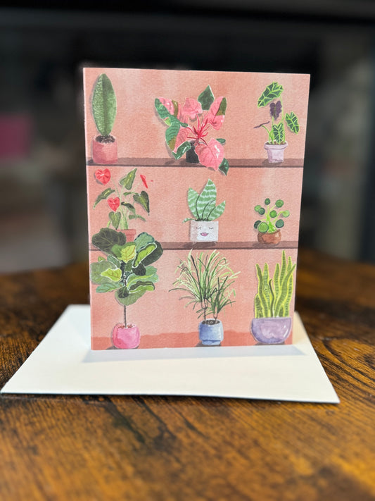 Plant Shelf Greeting Card