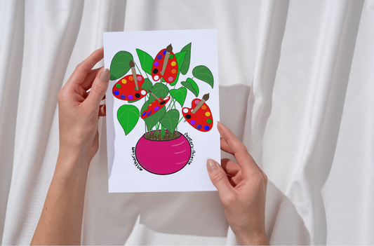 Literal Plants — Painter’s Palette print